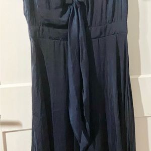 Blue Rain navy satiny dress